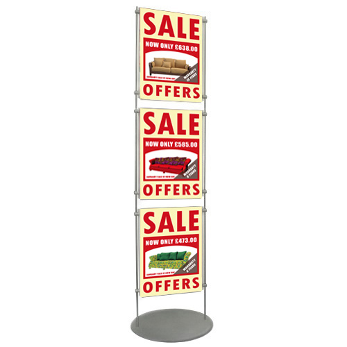 PF6: 1.5m poster stands - acrylic holders between 10mm bars