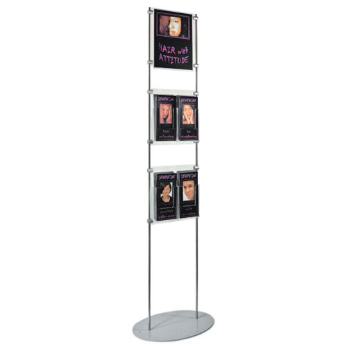 LF6A: 1.5m poster + literature stands - holders on 10mm bars