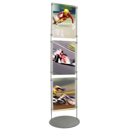 PF6: 1.5m poster stands - acrylic holders between 10mm bars