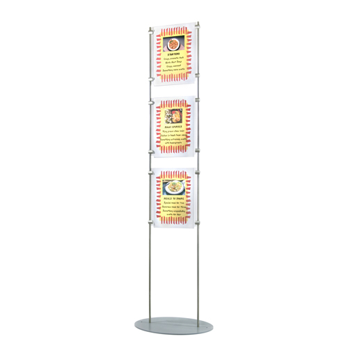 PF6: 1.5m poster stands - acrylic holders between 10mm bars