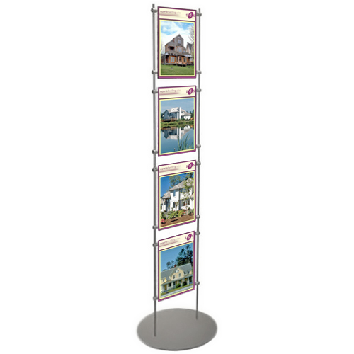 PF6: 1.5m poster stands - acrylic holders between 10mm bars