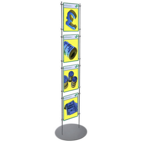 PF6: 1.5m poster stands - acrylic holders between 10mm bars