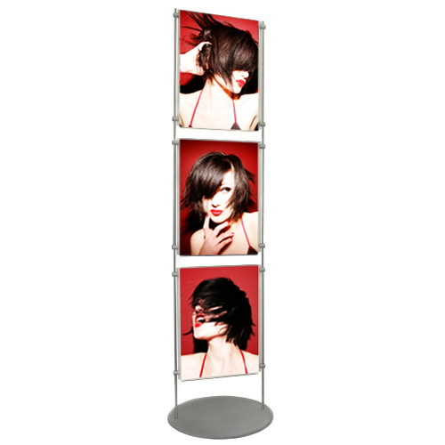 PF6: 1.5m poster stands - acrylic holders between 10mm bars