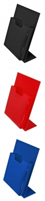 Coloured leaflet holders