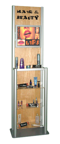 VFM Free Standing Shelving with Media Screens